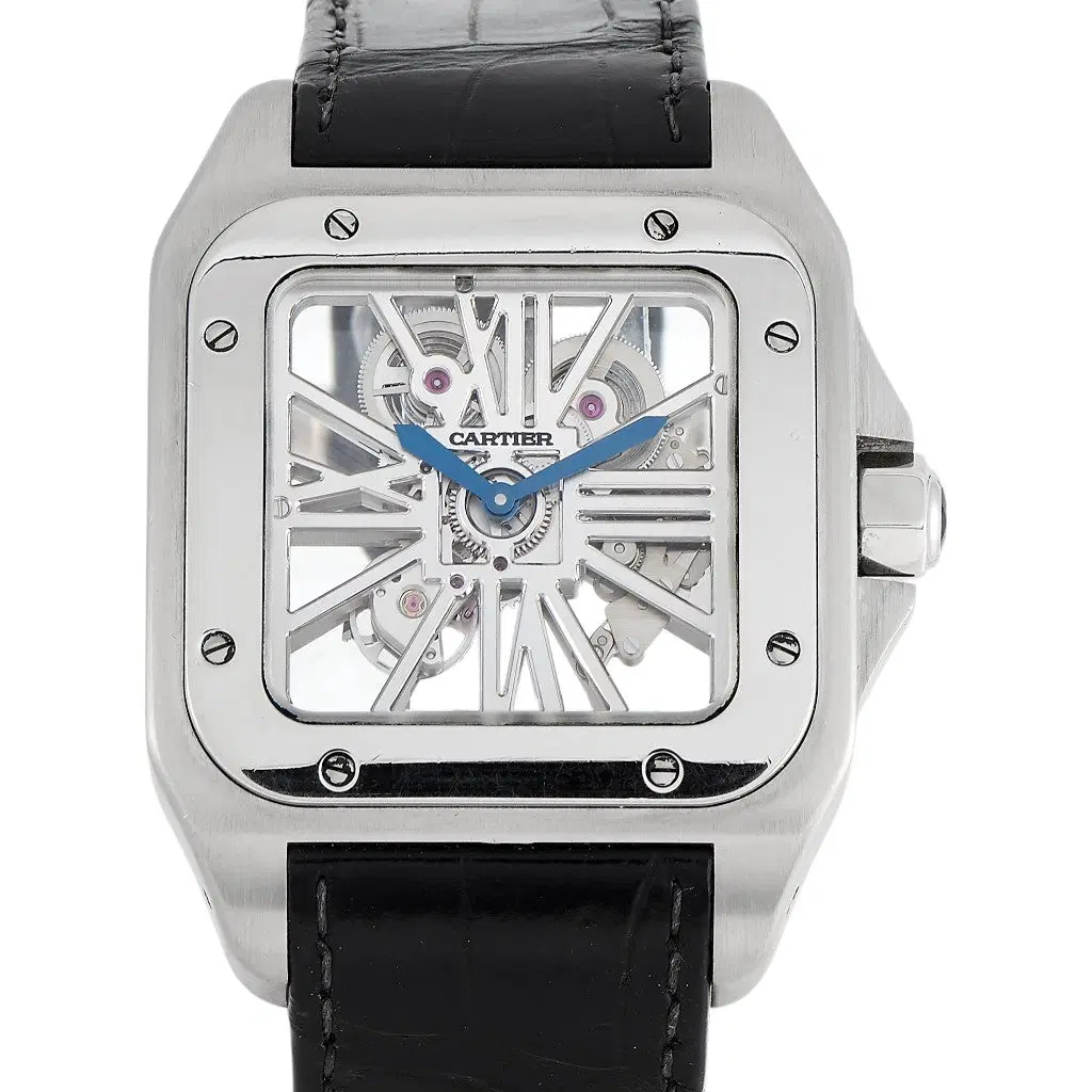 Cartier Santos 100 Skeleton. W2020018