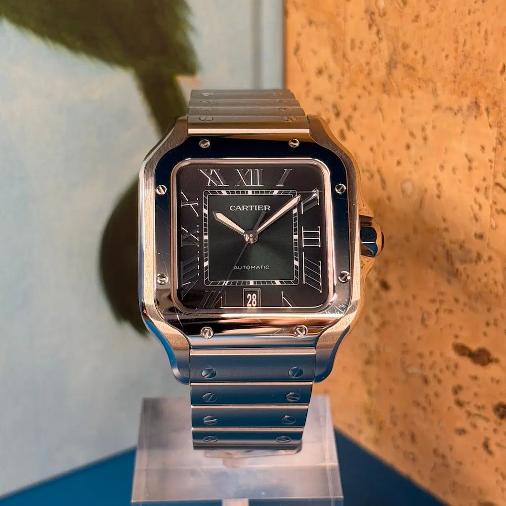Cartier Santos L Green. WSSA0062