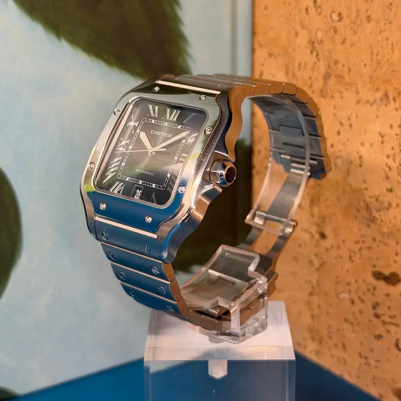 Cartier Santos L Green. WSSA0062