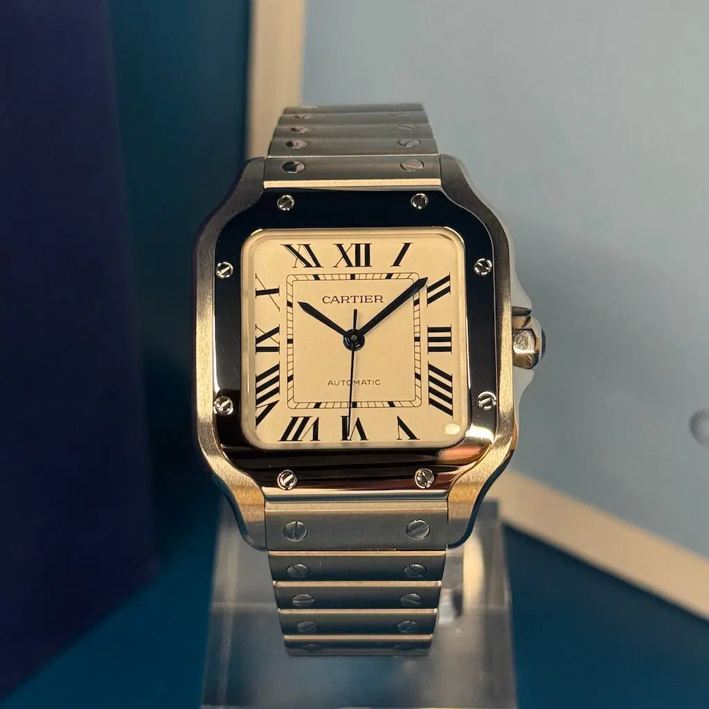 Cartier Santos M Blanc. WSSA0010