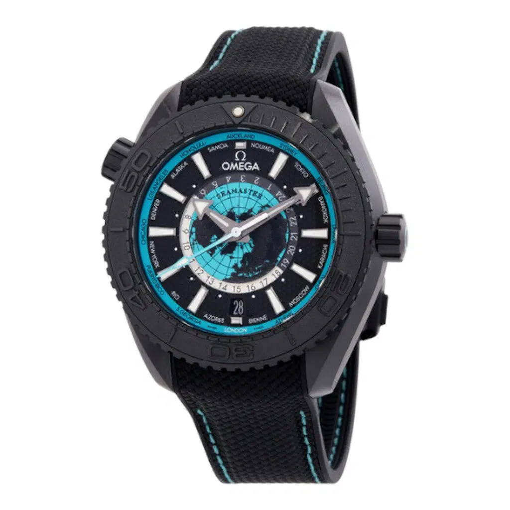 Omega Seamaster Planet Ocean Worldtimer. 215.92.46.22.01.006